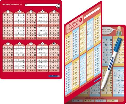Vorderes Coverbild Das kleine 1x1 und Ich übe alle 1x1 Aufgaben mit Stift im Set