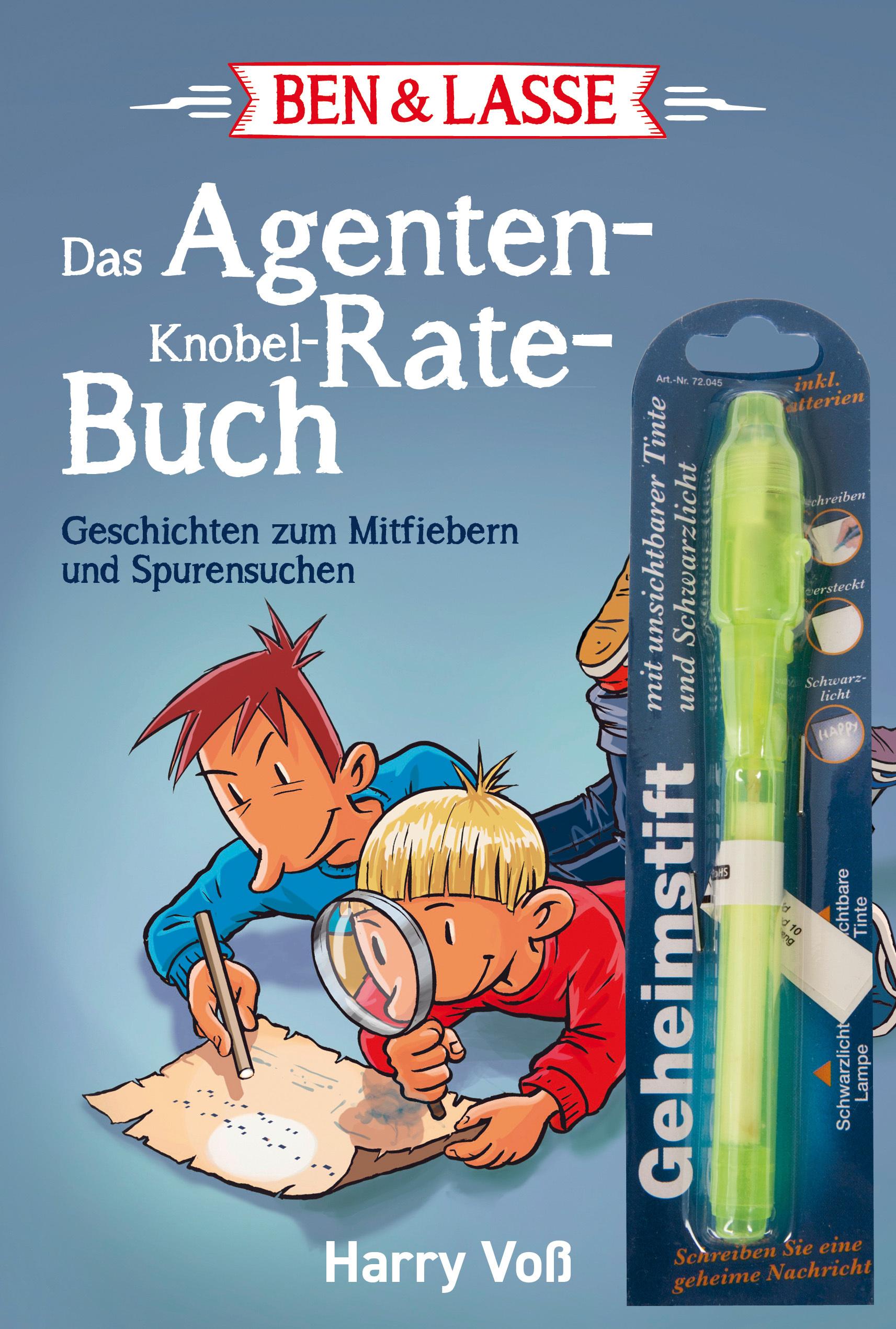 Vorderes Coverbild Ben & Lasse - Das Agenten-Knobel-Rate-Buch
