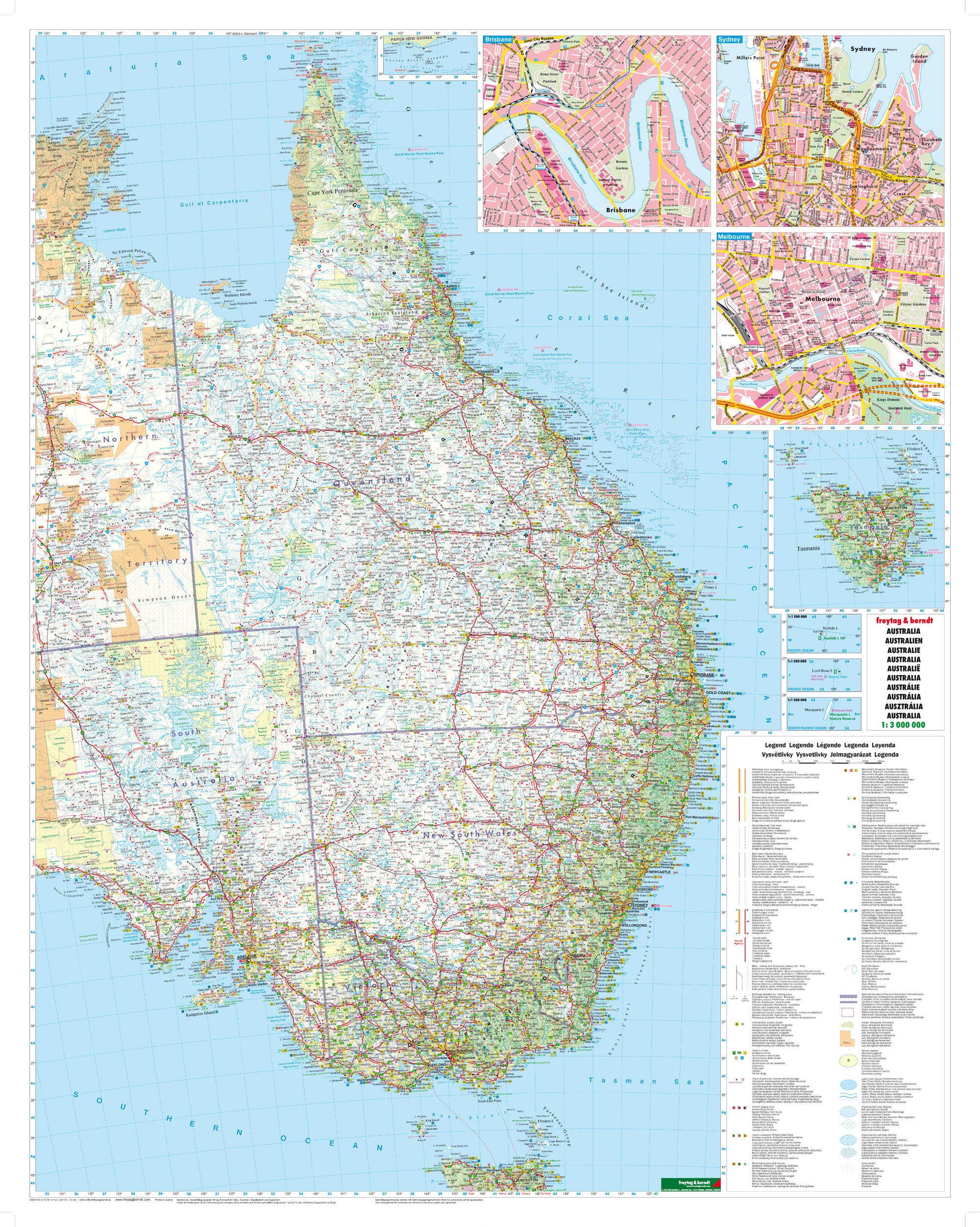 Beispielinhalt (Bild) Australien 1 : 3.000.000