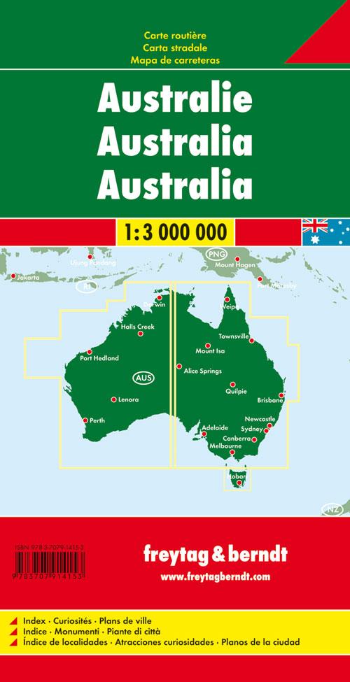 Rückseitencover Australien 1 : 3.000.000