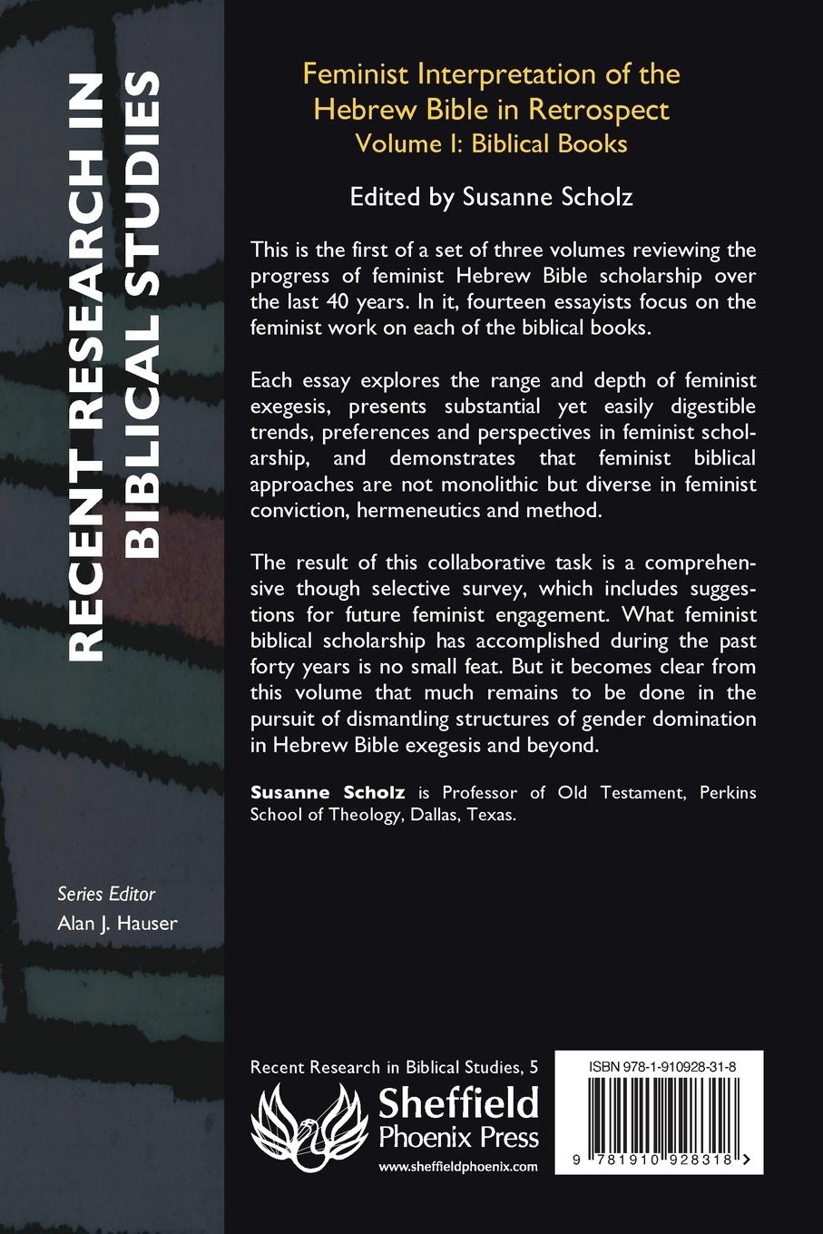 Rückseitencover Feminist Interpretation of the Hebrew Bible in Retrospect