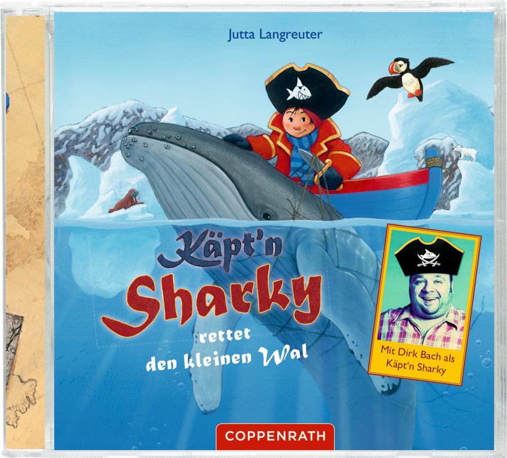Vorderes Coverbild CD: Käpt'n Sharky rettet den kleinen Wal