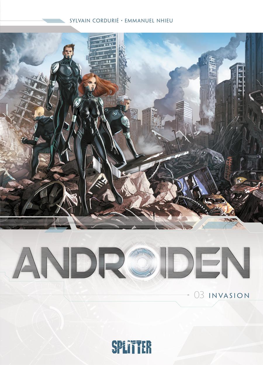 Vorderes Coverbild Androiden 03. Invasion