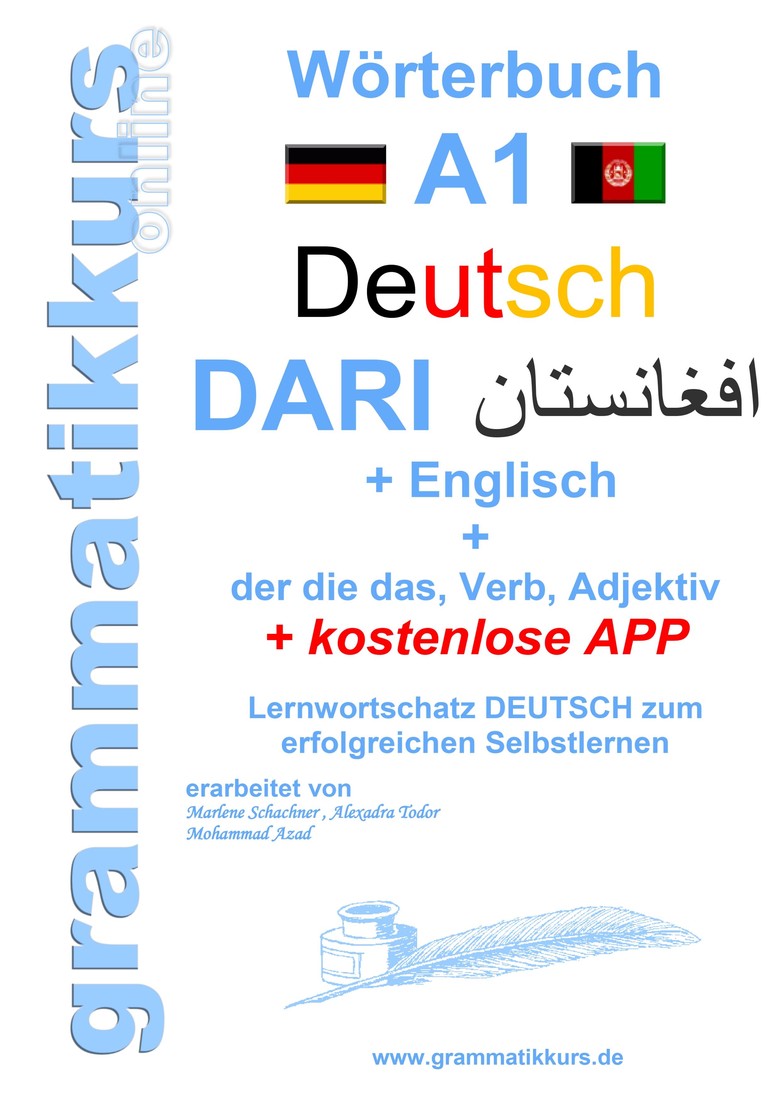Vorderes Coverbild Wörterbuch Deutsch - Dari - Englisch