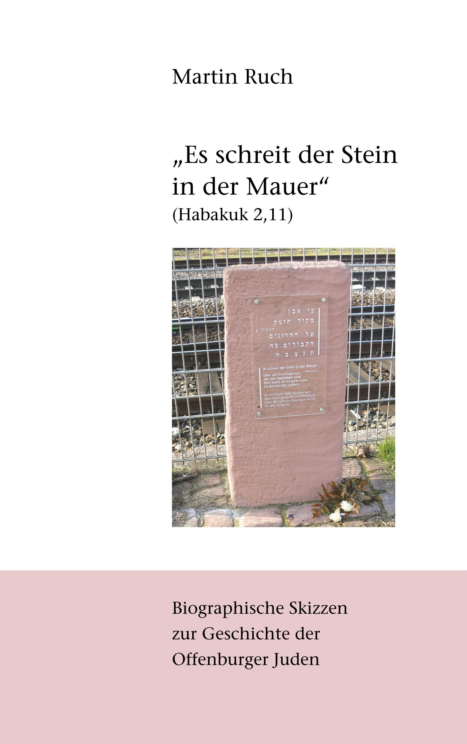 Vorderes Coverbild "Es schreit der Stein in der Mauer" (Habakuk 2,11)