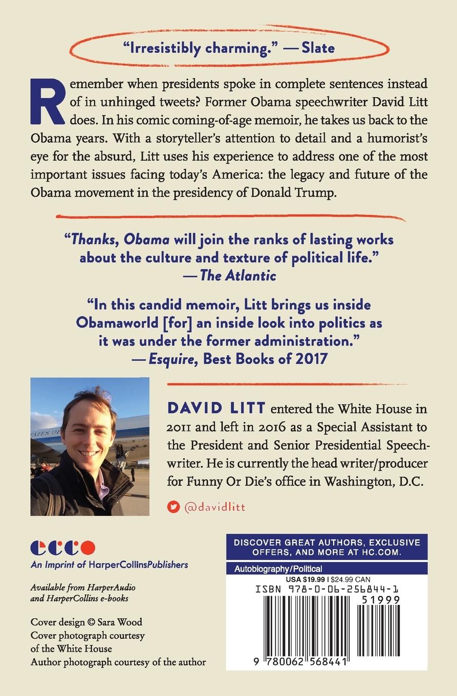 Rückseitencover Thanks, Obama