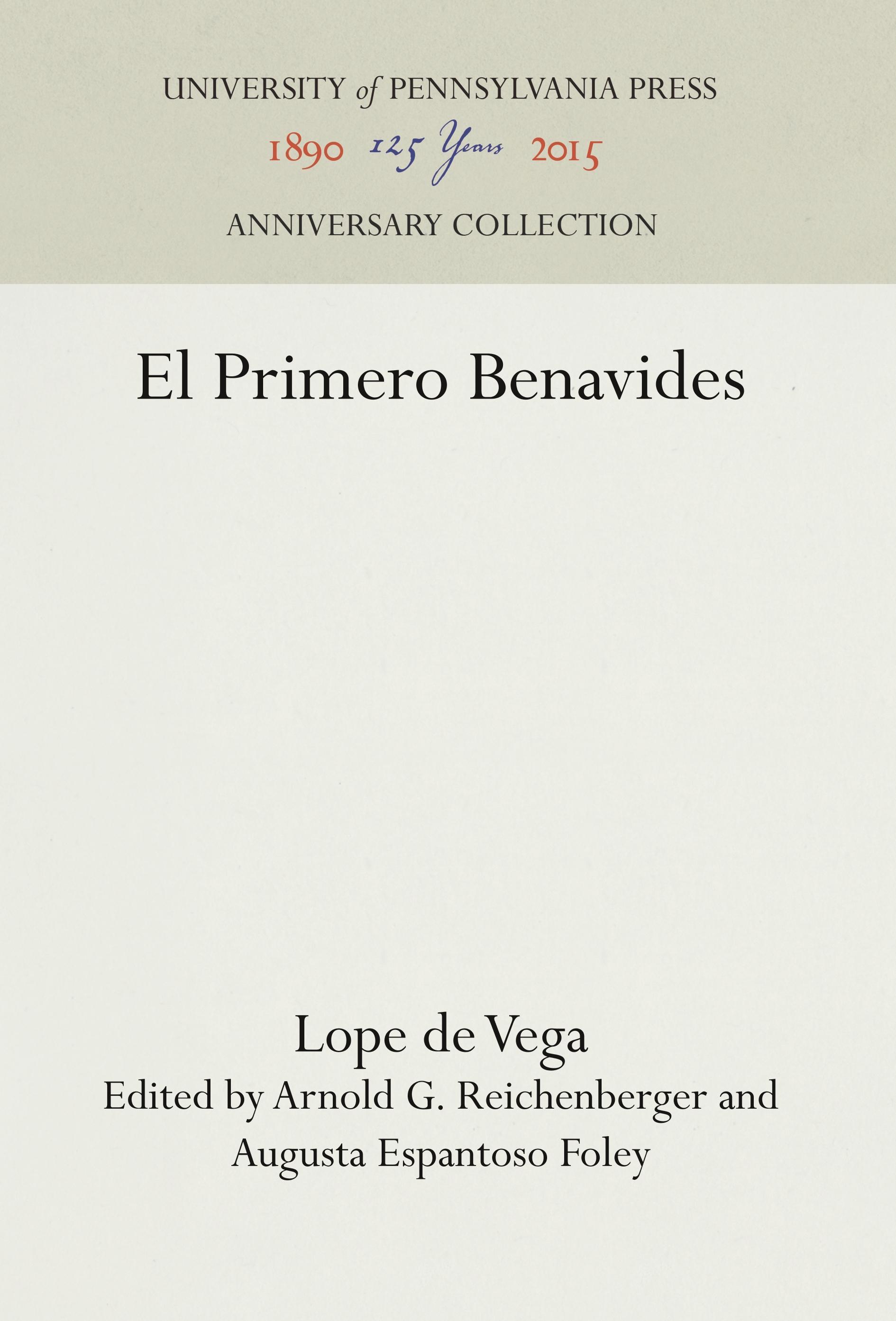 Vorderes Coverbild El Primero Benavides