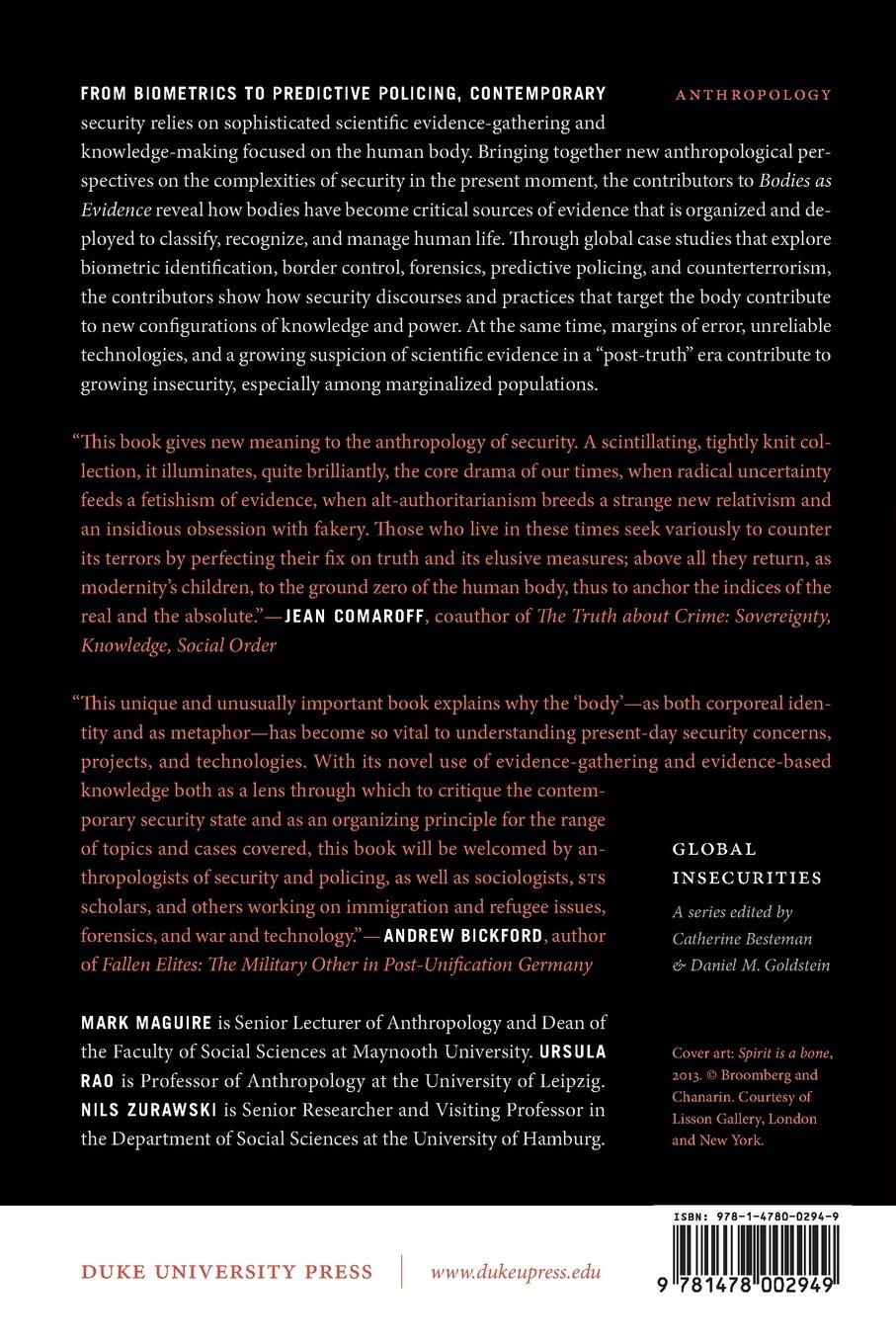 Rückseitencover Bodies as Evidence