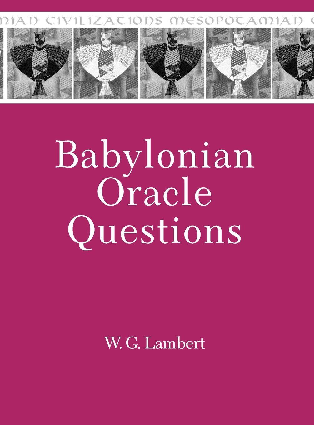 Vorderes Coverbild Babylonian Oracle Questions
