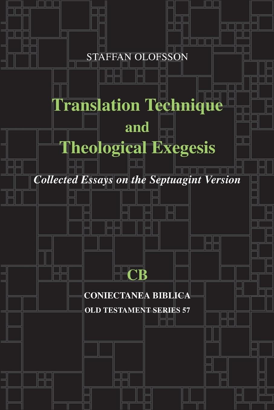 Vorderes Coverbild Translation Technique and Theological Exegesis