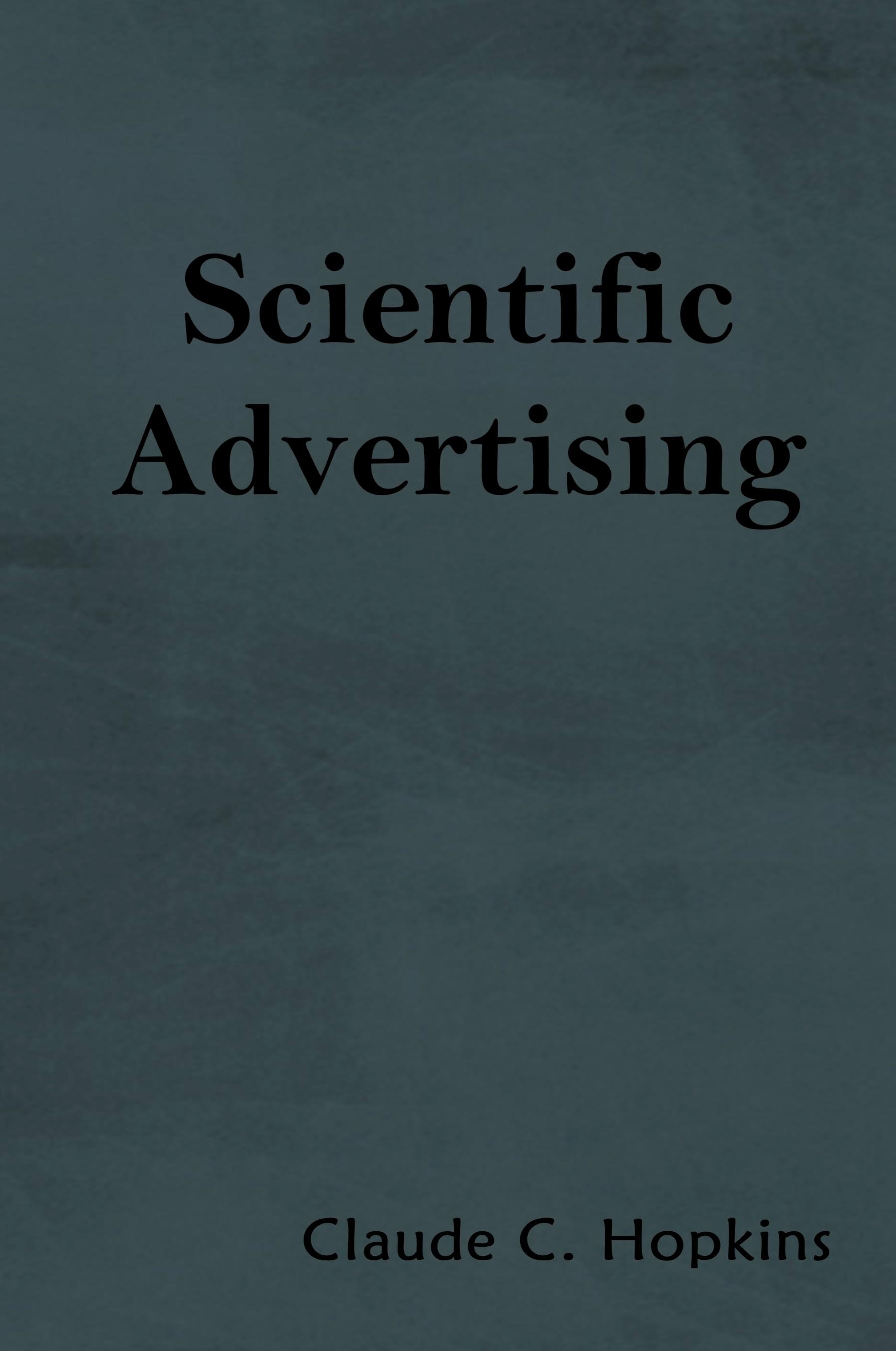 Vorderes Coverbild Scientific Advertising