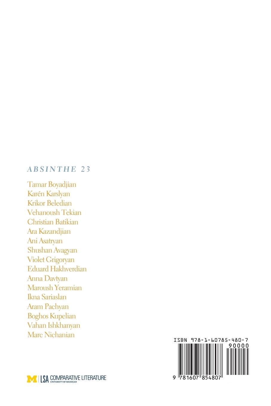 Rückseitencover Absinthe