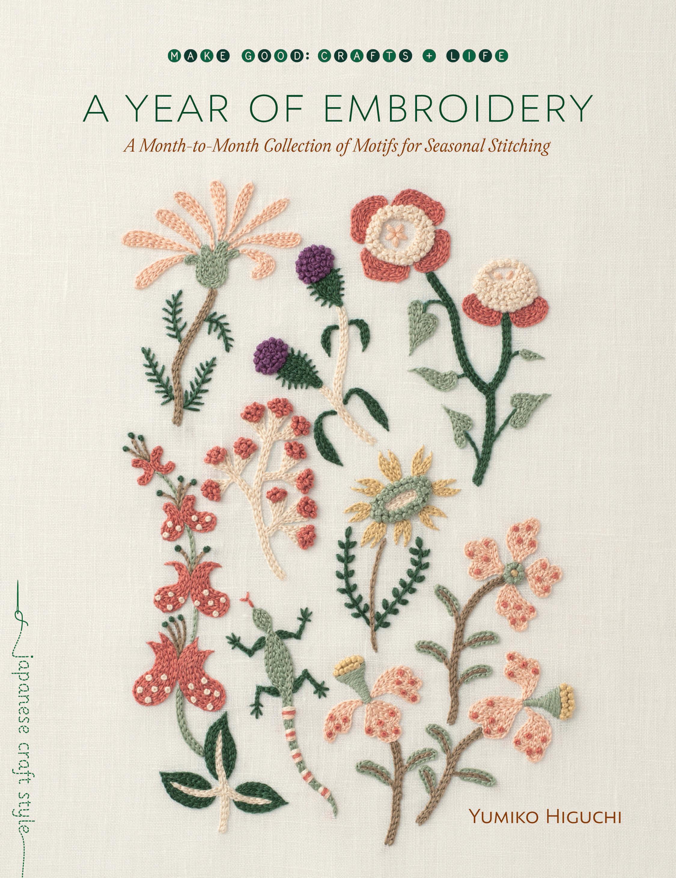 Vorderes Coverbild A Year of Embroidery