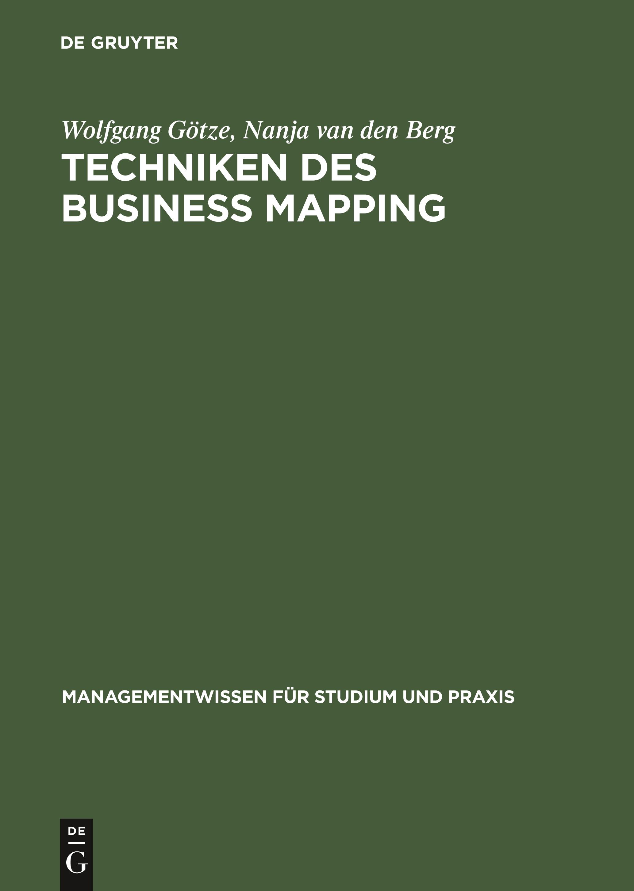 Vorderes Coverbild Techniken des Business Mapping