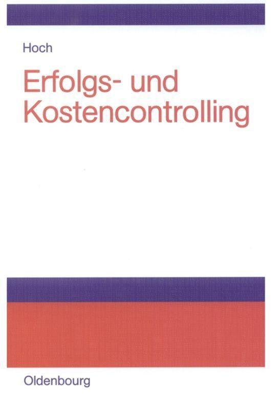 Vorderes Coverbild Erfolgs- und Kostencontrolling