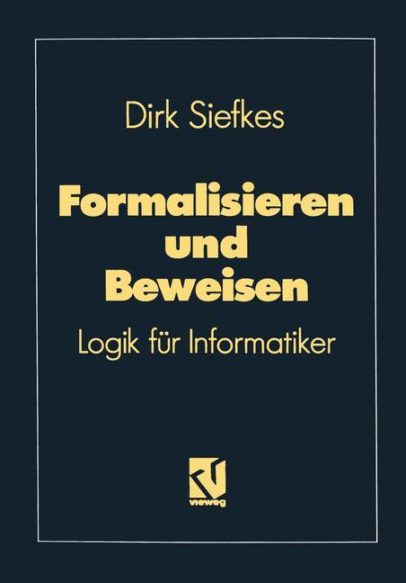 Vorderes Coverbild Formalisieren und Beweisen
