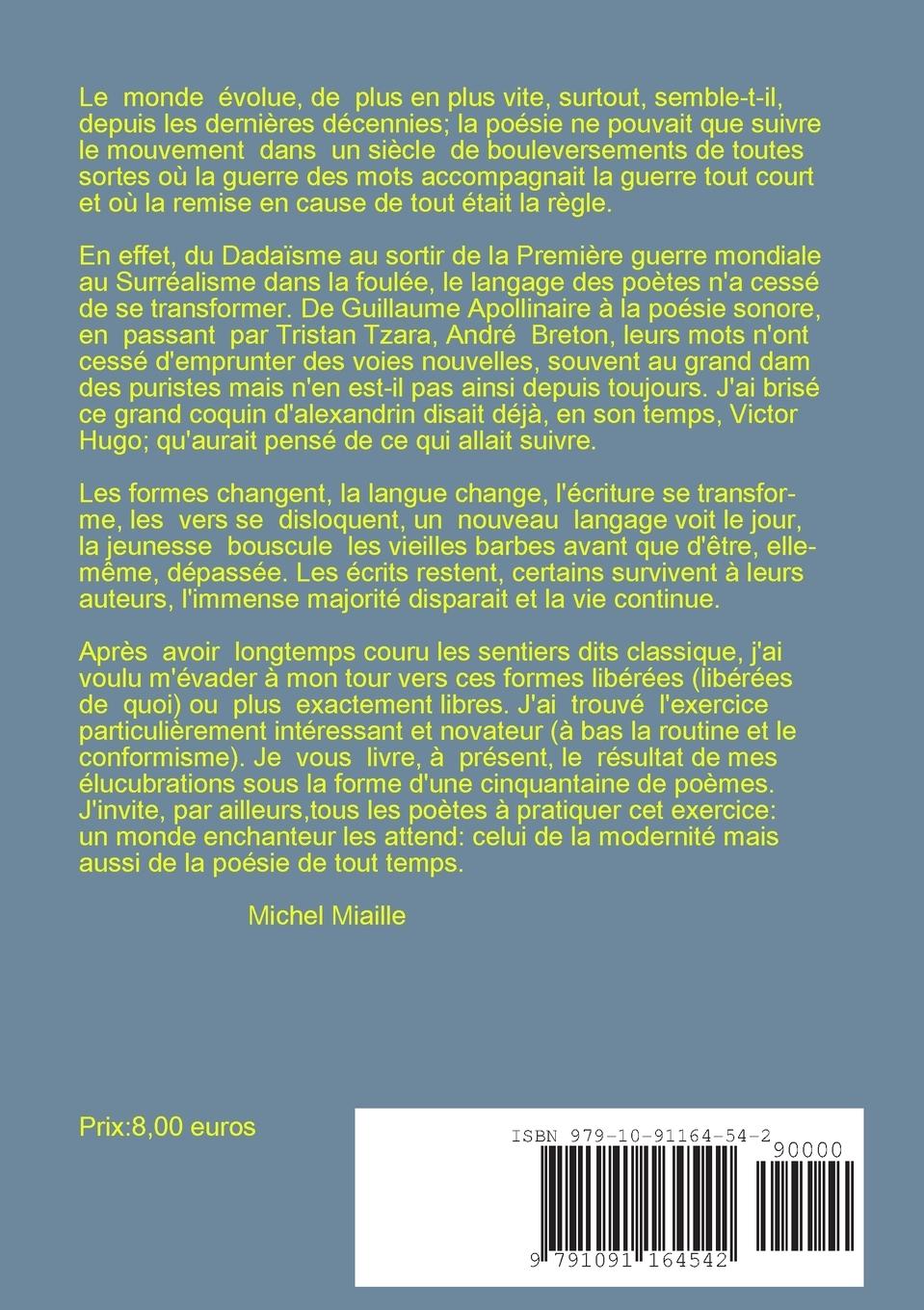 Rückseitencover Poèmes à tout vent