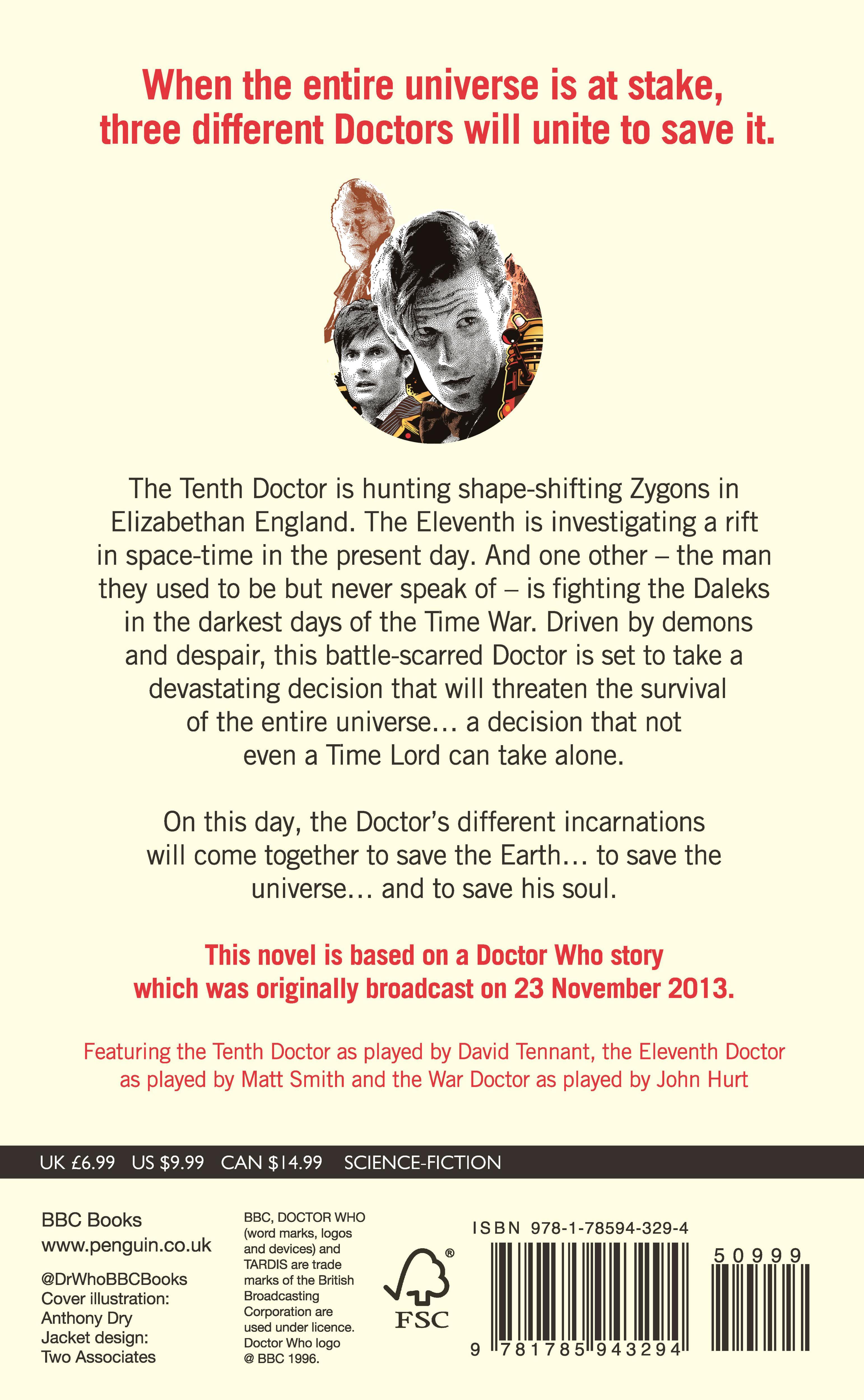 Rückseitencover Doctor Who: The Day of the Doctor (Target Collection)