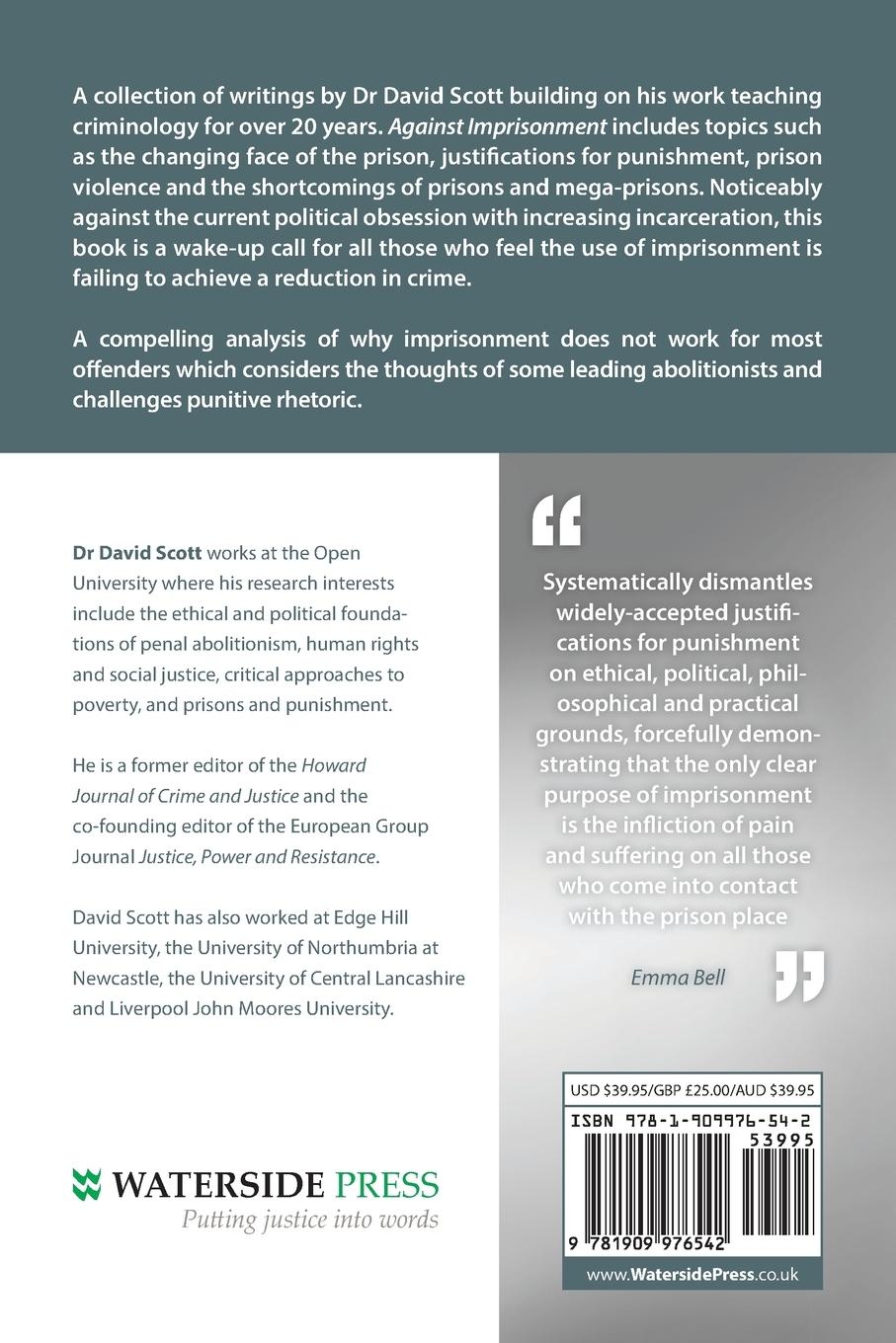 Rückseitencover Against Imprisonment