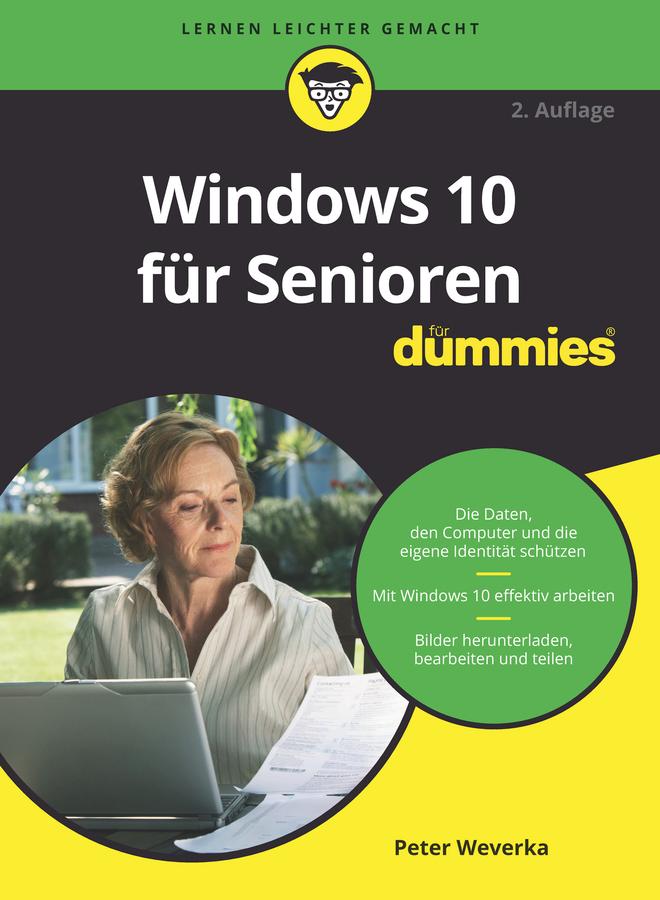 Vorderes Coverbild Windows 10 für Senioren für Dummies