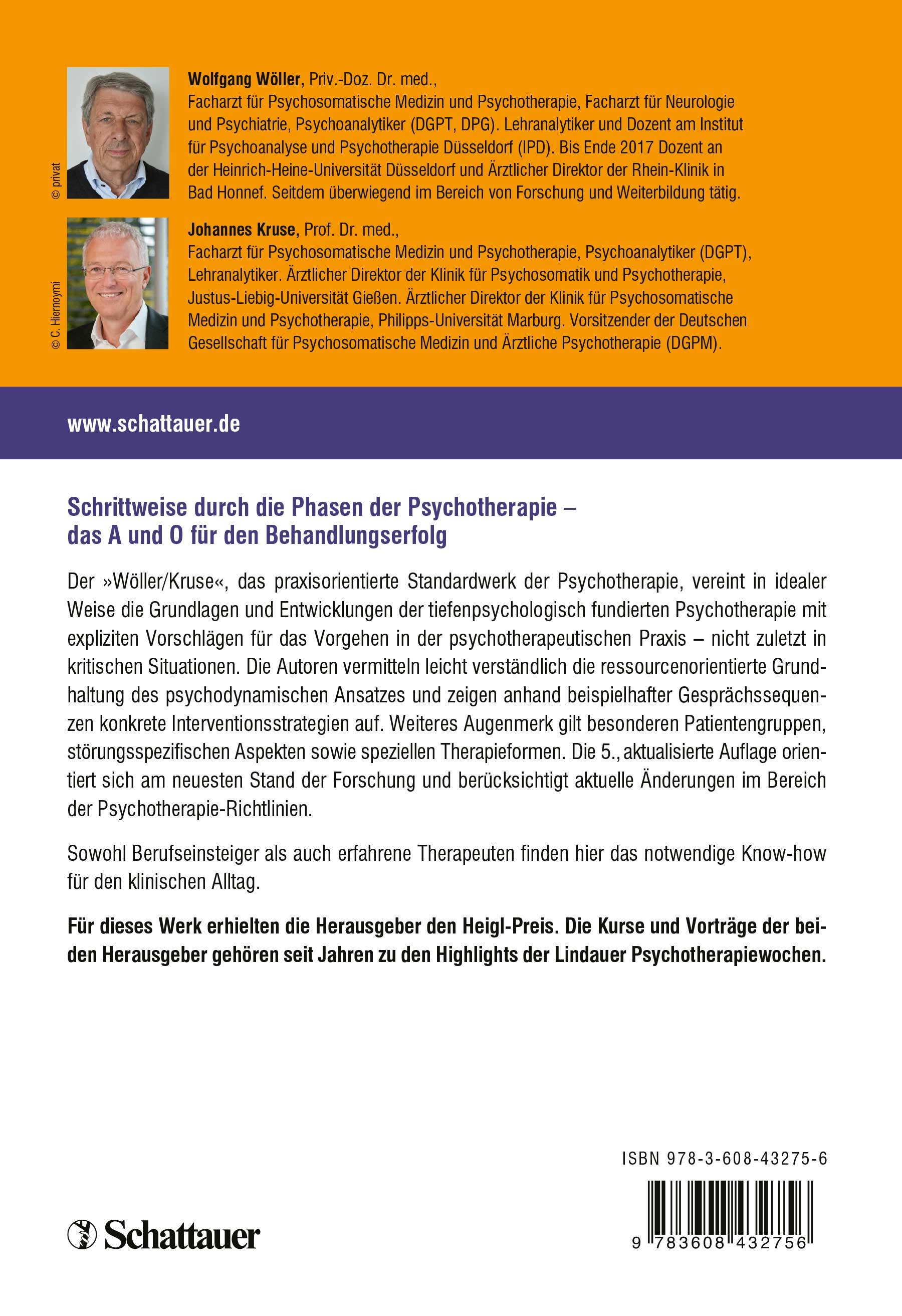 Rückseitencover Tiefenpsychologisch fundierte Psychotherapie