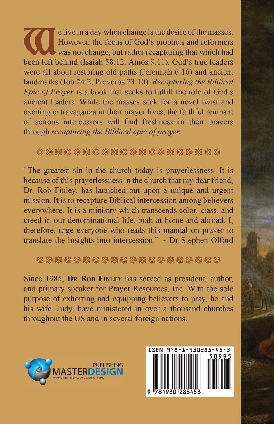 Rückseitencover Recapturing the Biblical Epic of Prayer