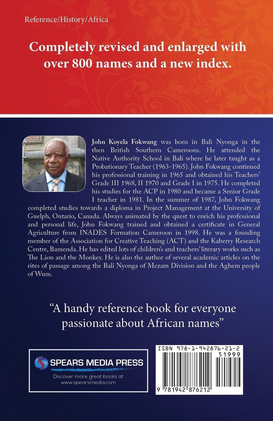 Rückseitencover A Dictionary of Popular Bali Names