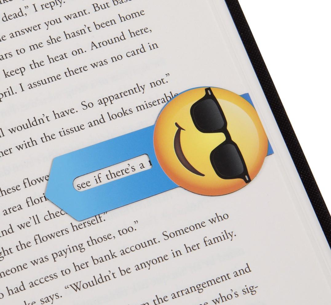 Beispielinhalt (Bild) Line Markers (Emoji/Crazy&Cool) | Magnetische Lesezeichen | 2er Set