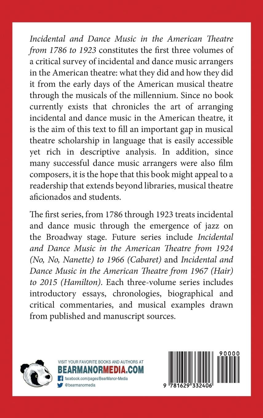 Rückseitencover Incidental and Dance Music in the American Theatre from 1786 to 1923