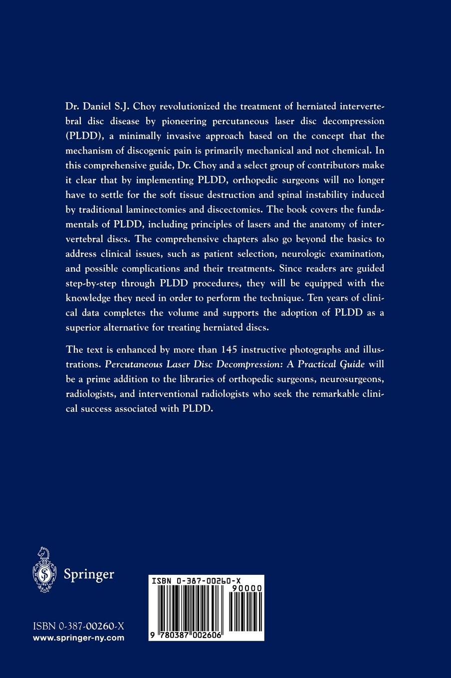 Rückseitencover Percutaneous Laser Disc Decompression