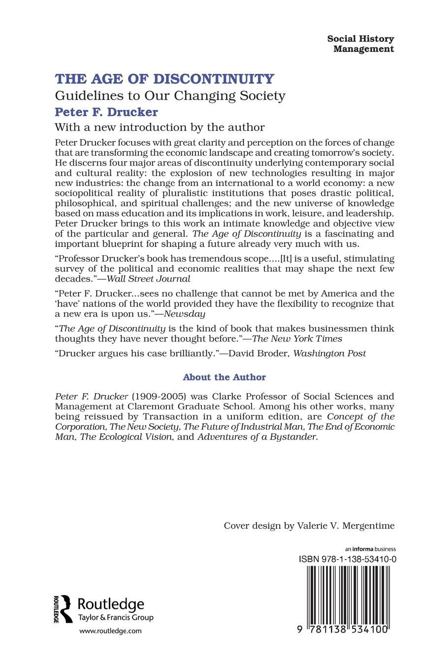 Rückseitencover The Age of Discontinuity