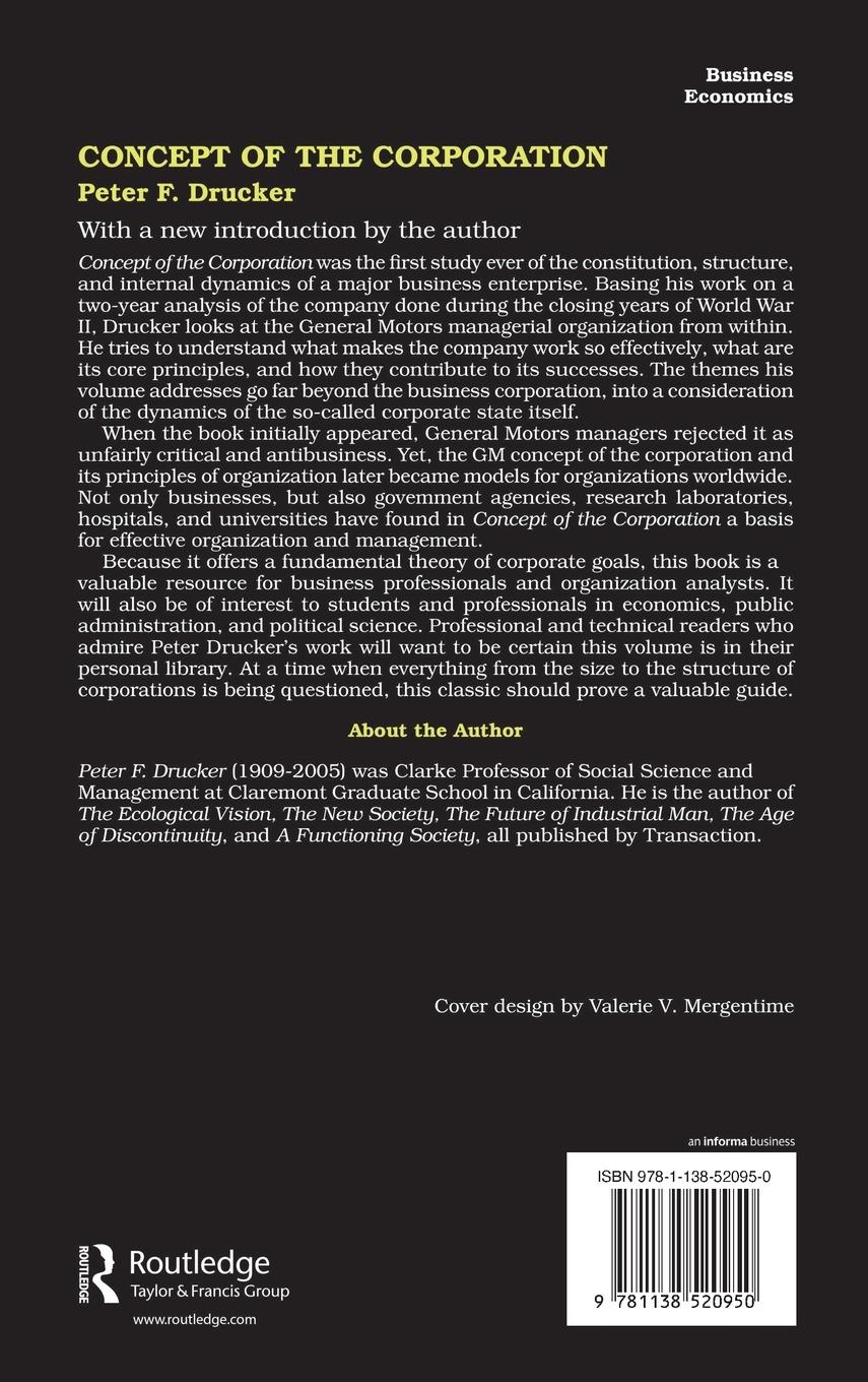 Rückseitencover Concept of the Corporation