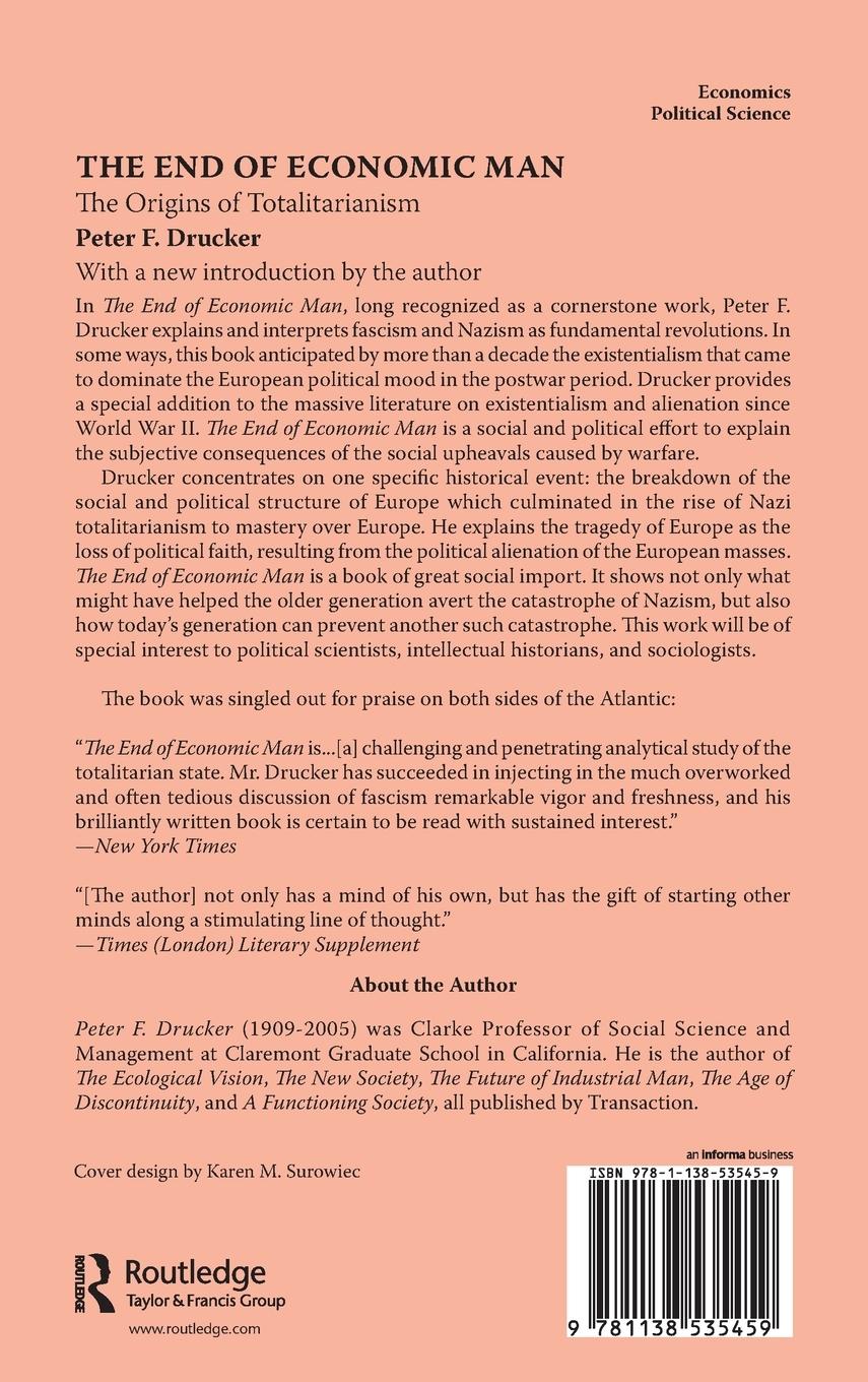 Rückseitencover The End of Economic Man