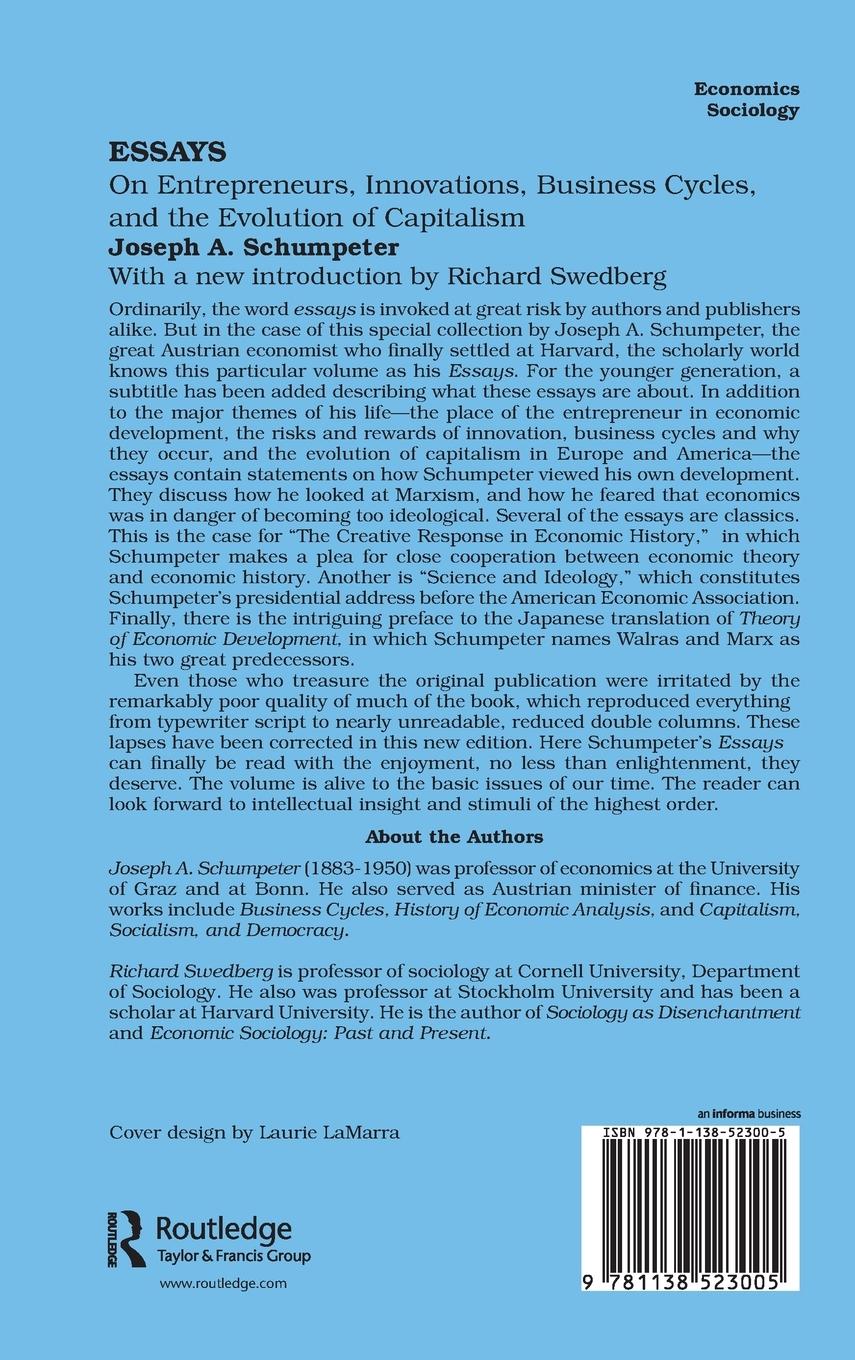 Rückseitencover Essays