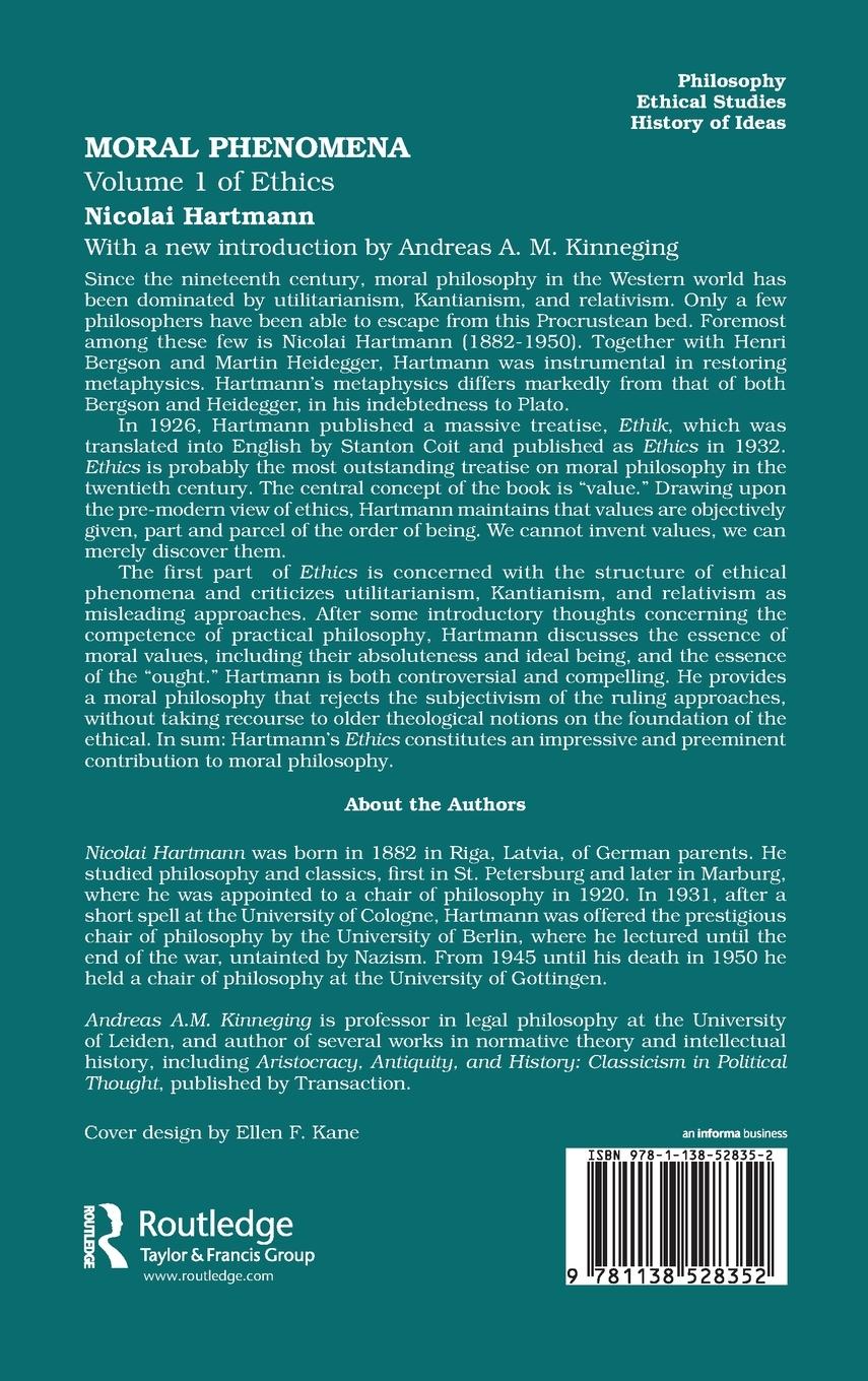 Rückseitencover Moral Phenomena