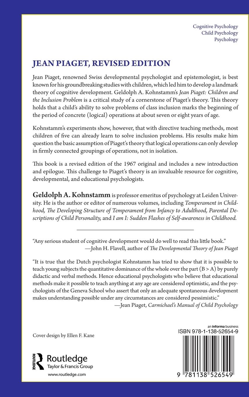 Rückseitencover Jean Piaget