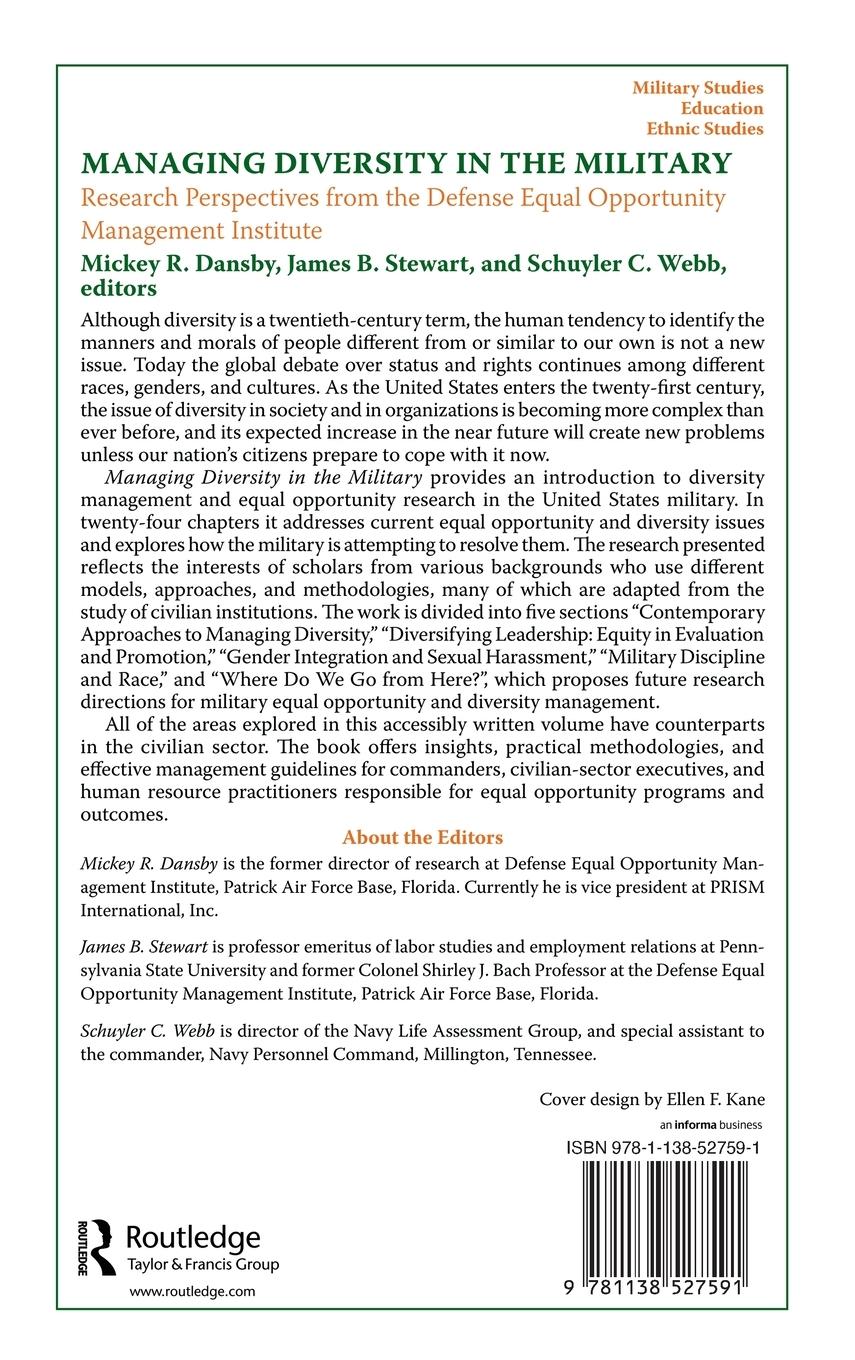 Rückseitencover Managing Diversity in the Military