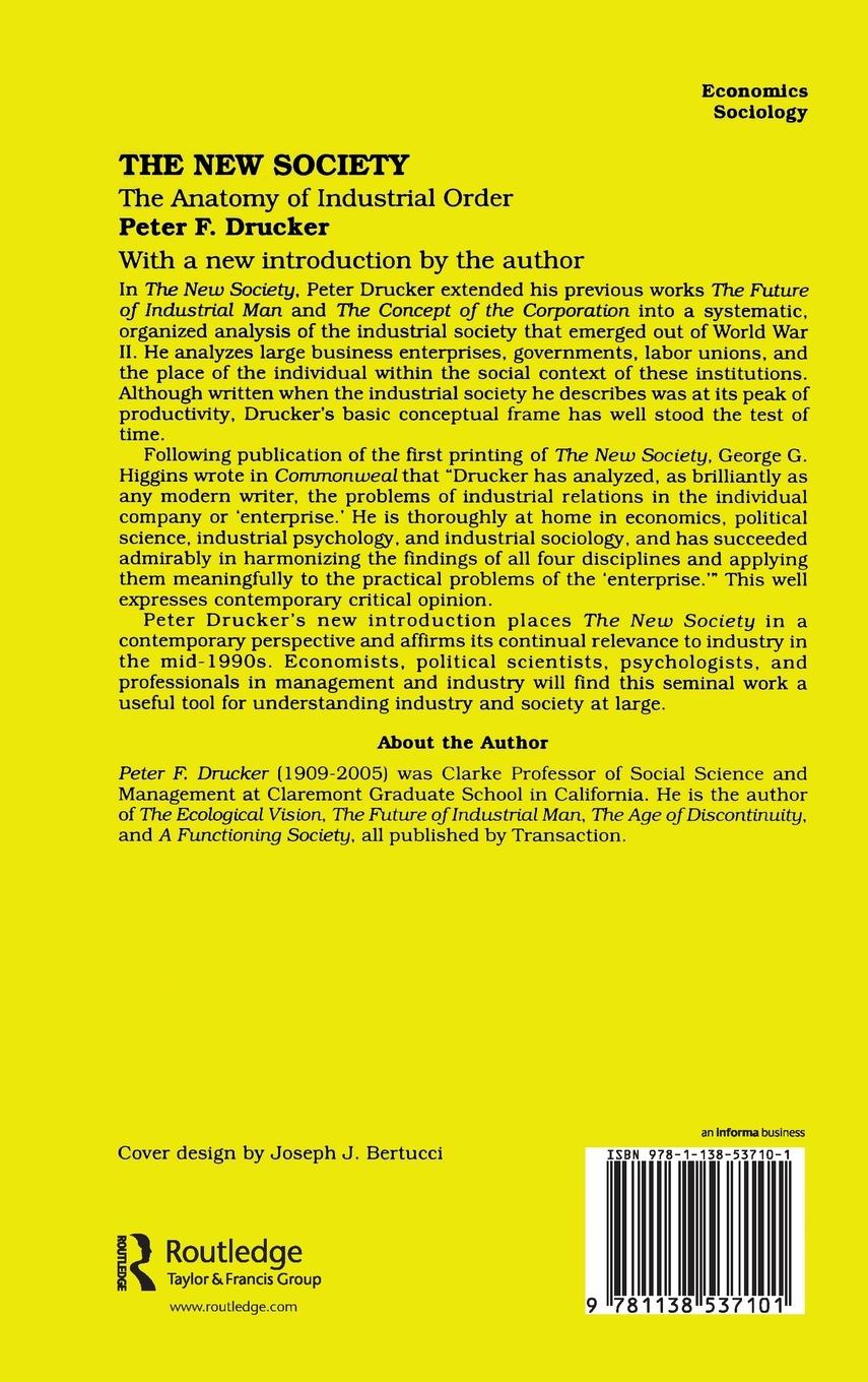 Rückseitencover The New Society