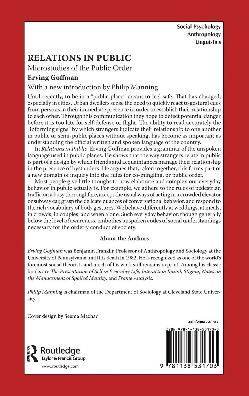 Rückseitencover Relations in Public