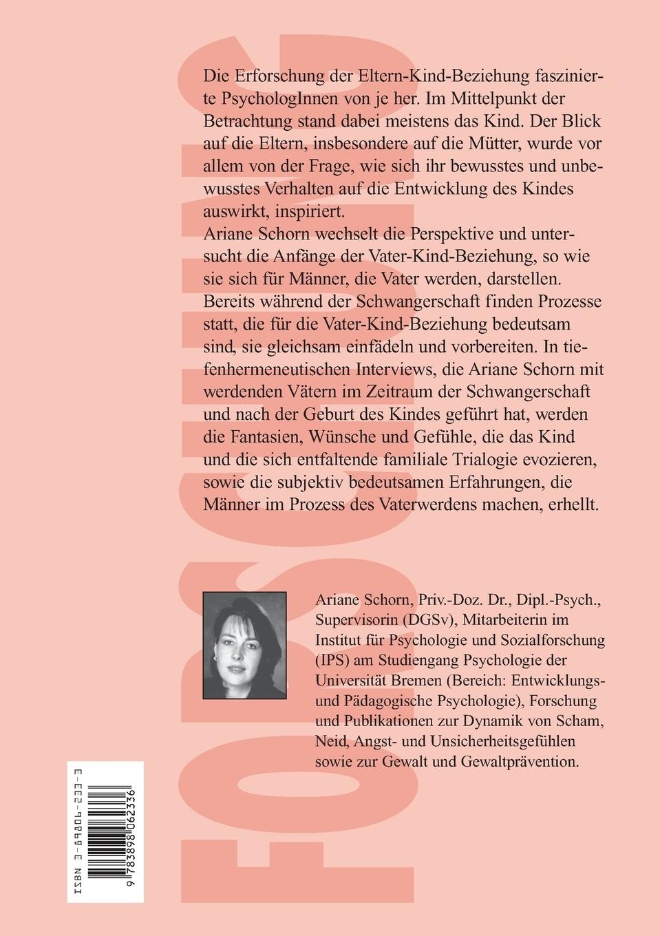 Rückseitencover Männer im Übergang zur Vaterschaft