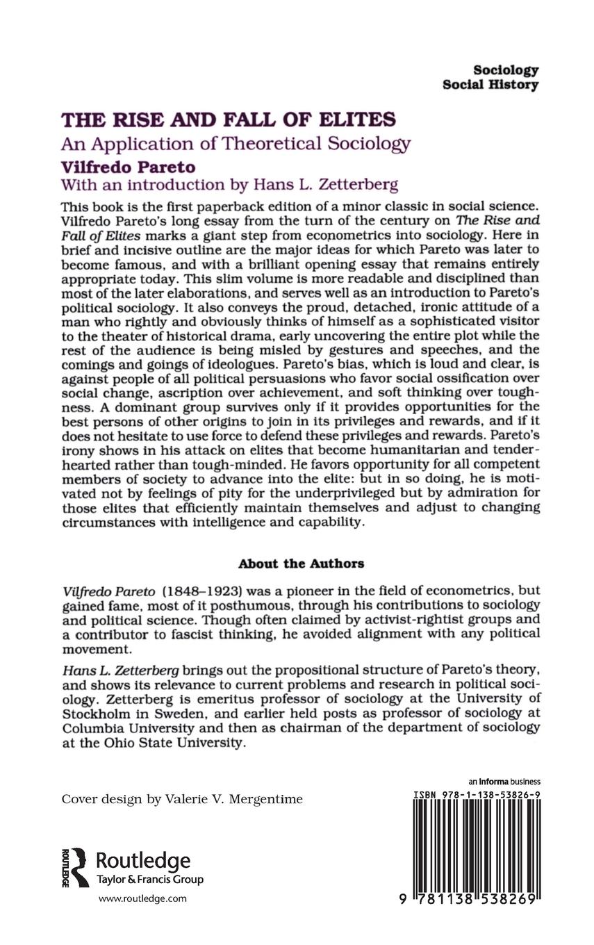 Rückseitencover The Rise and Fall of Elites