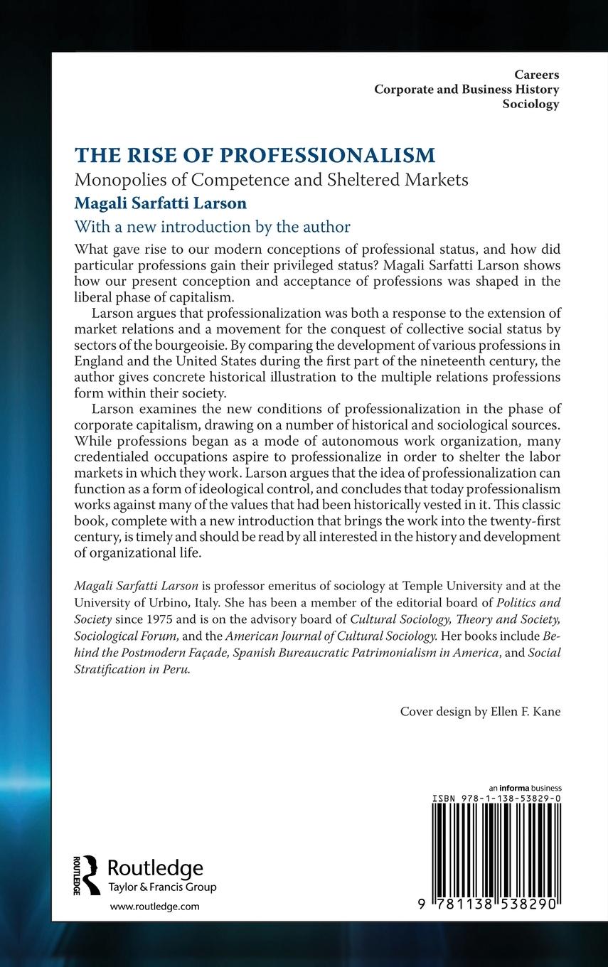 Rückseitencover The Rise of Professionalism