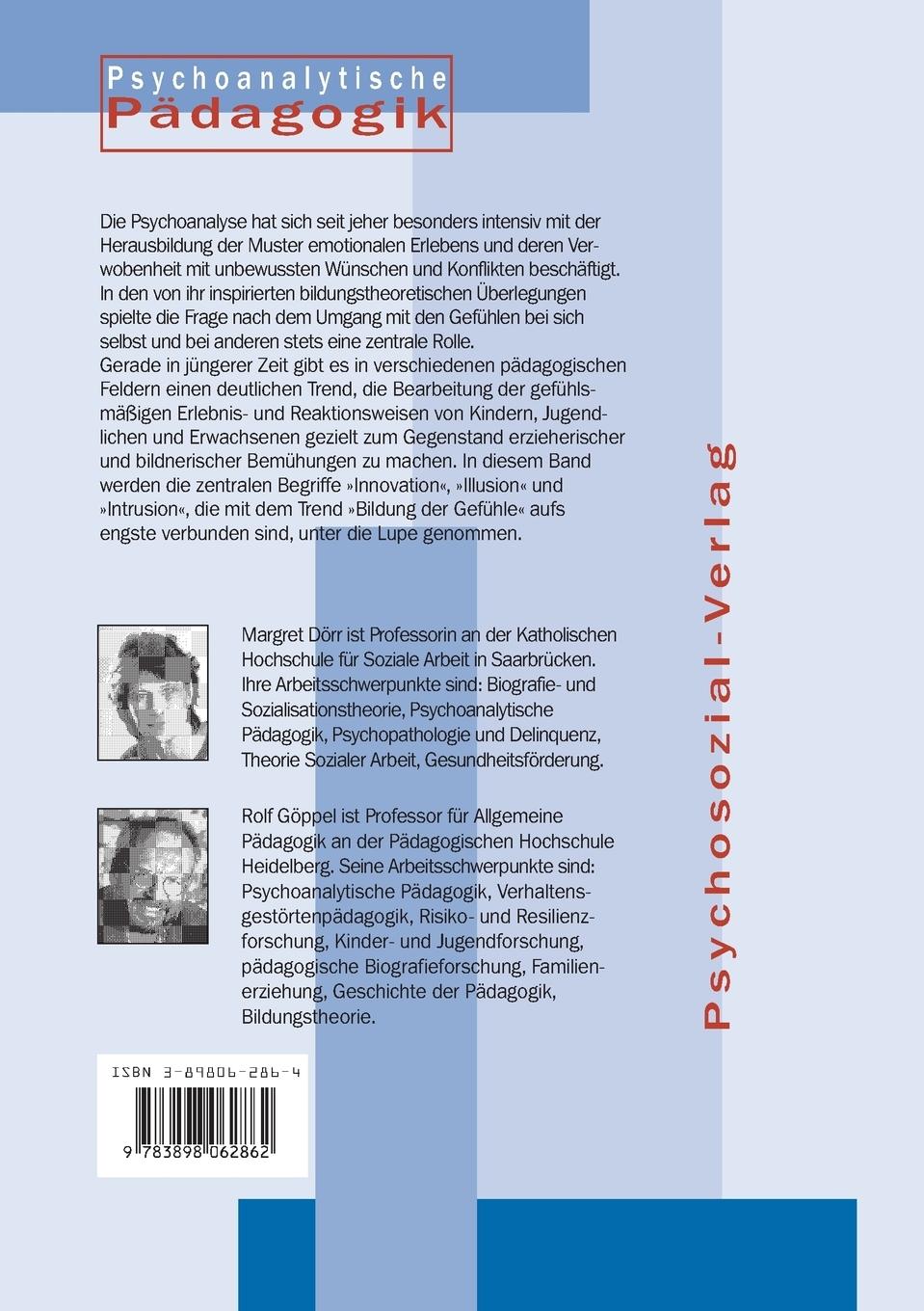 Rückseitencover Bildung der Gefühle