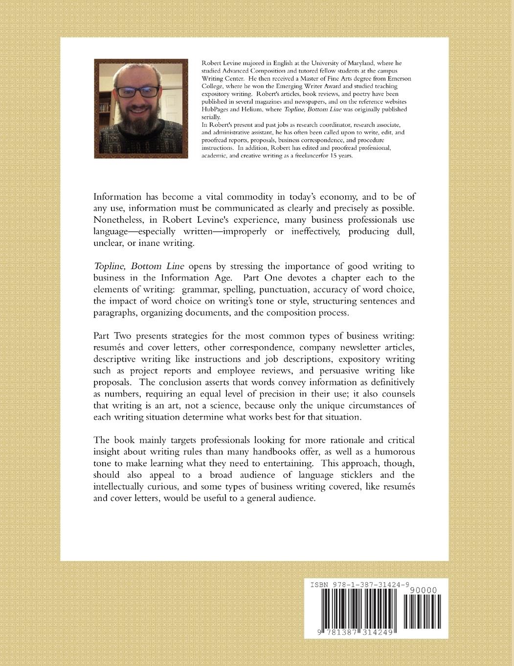 Rückseitencover Topline, Bottom Line