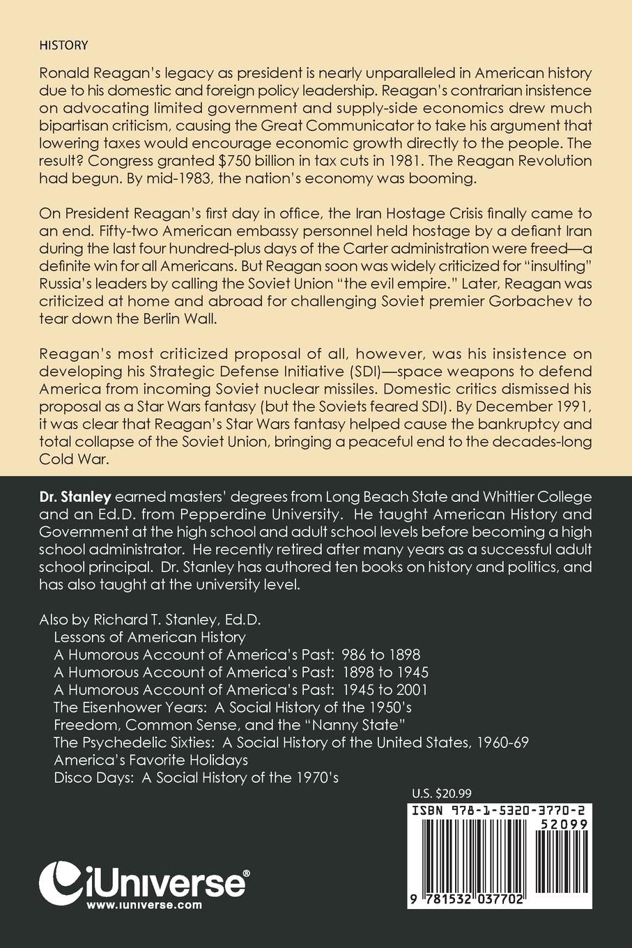 Rückseitencover The Reagan Years