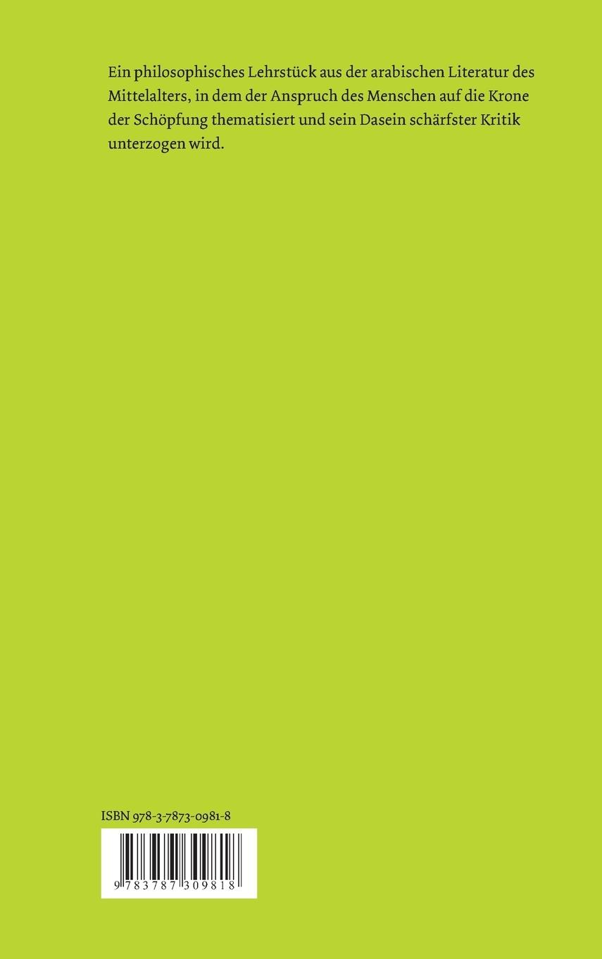 Rückseitencover Mensch und Tier vor dem König der Dschinnen