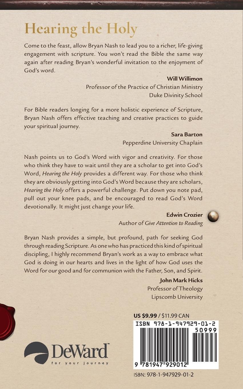 Rückseitencover Hearing the Holy
