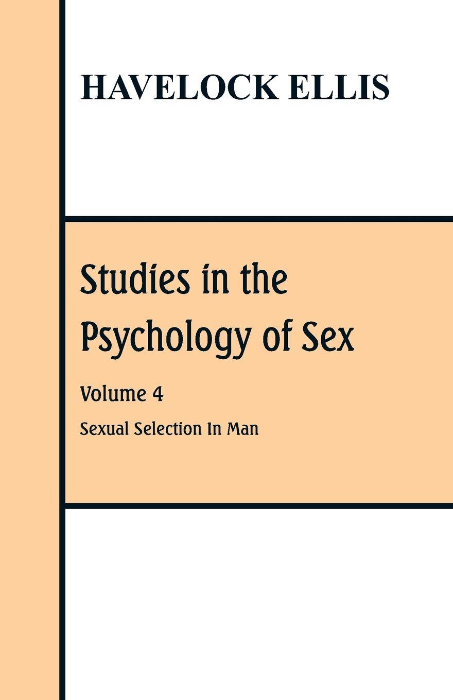 Vorderes Coverbild Studies in the Psychology of Sex