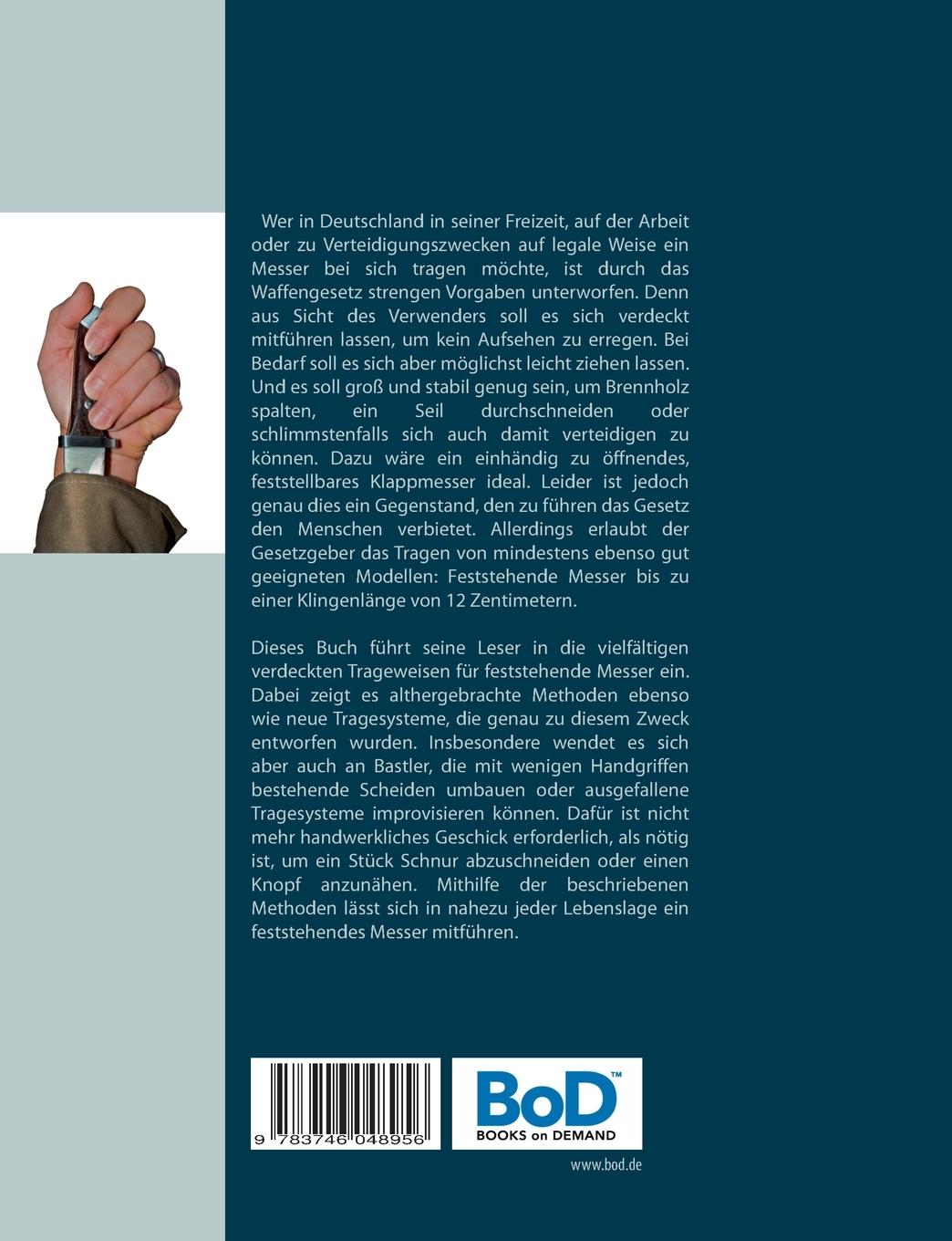 Rückseitencover Verdeckt getragene Messer
