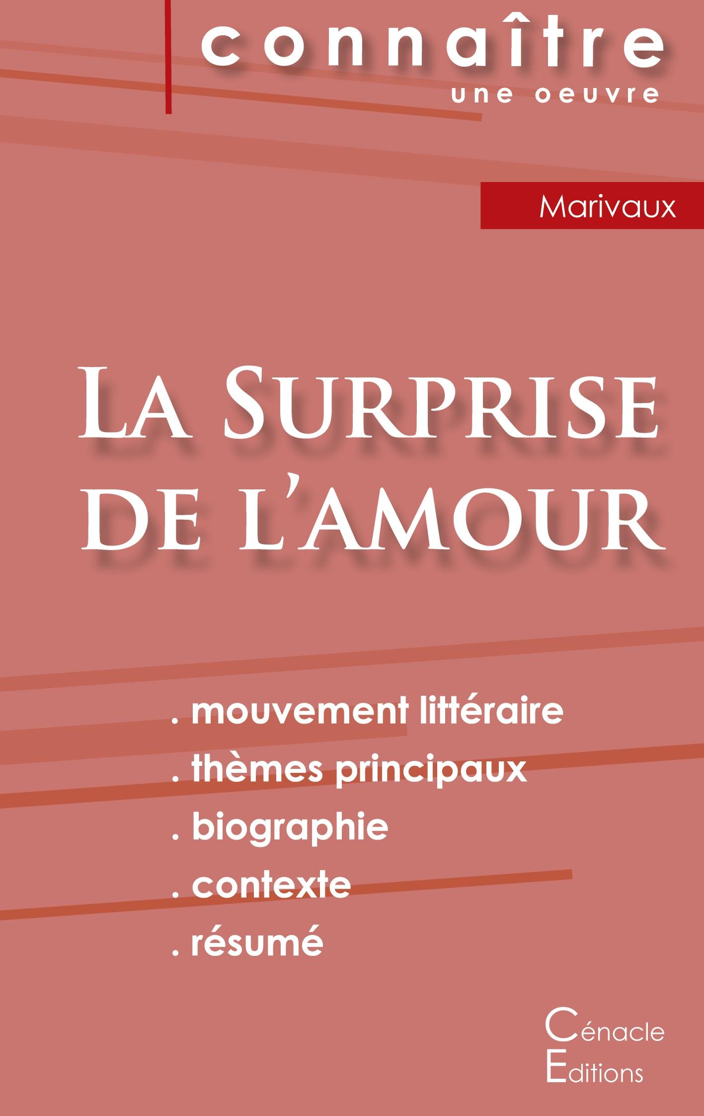 Vorderes Coverbild Fiche de lecture La Surprise de l'amour de Marivaux (Analyse littéraire de référence et résumé complet)